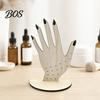 Bracelet And Earring Holder Hand Shape Ring Holder, 2D Wooden Jewelry Display Stand for Retro Rings Necklace, Minimalist Dresser Decor, Decorative