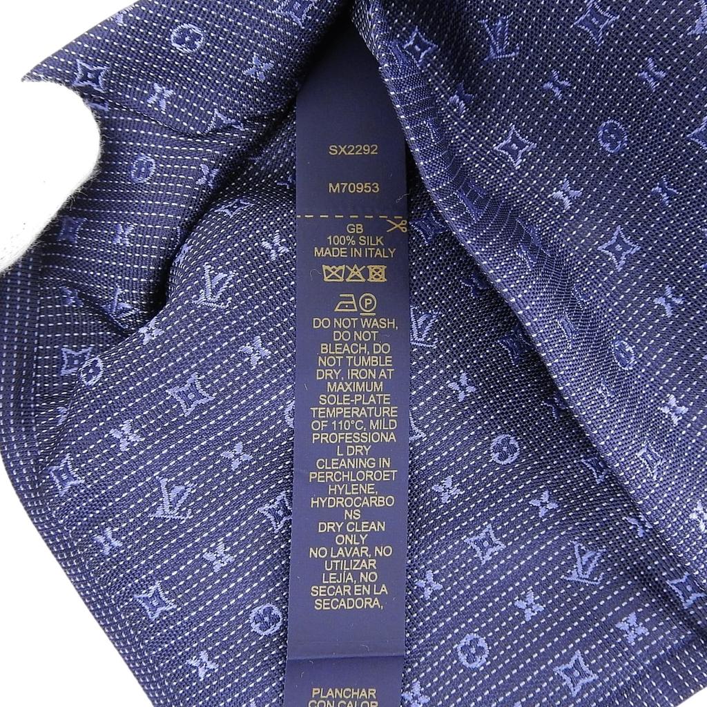 Отличный галстук-бабочка LOUIS VUITTON Monogram Classic шелковый мужской M70953 Б/у