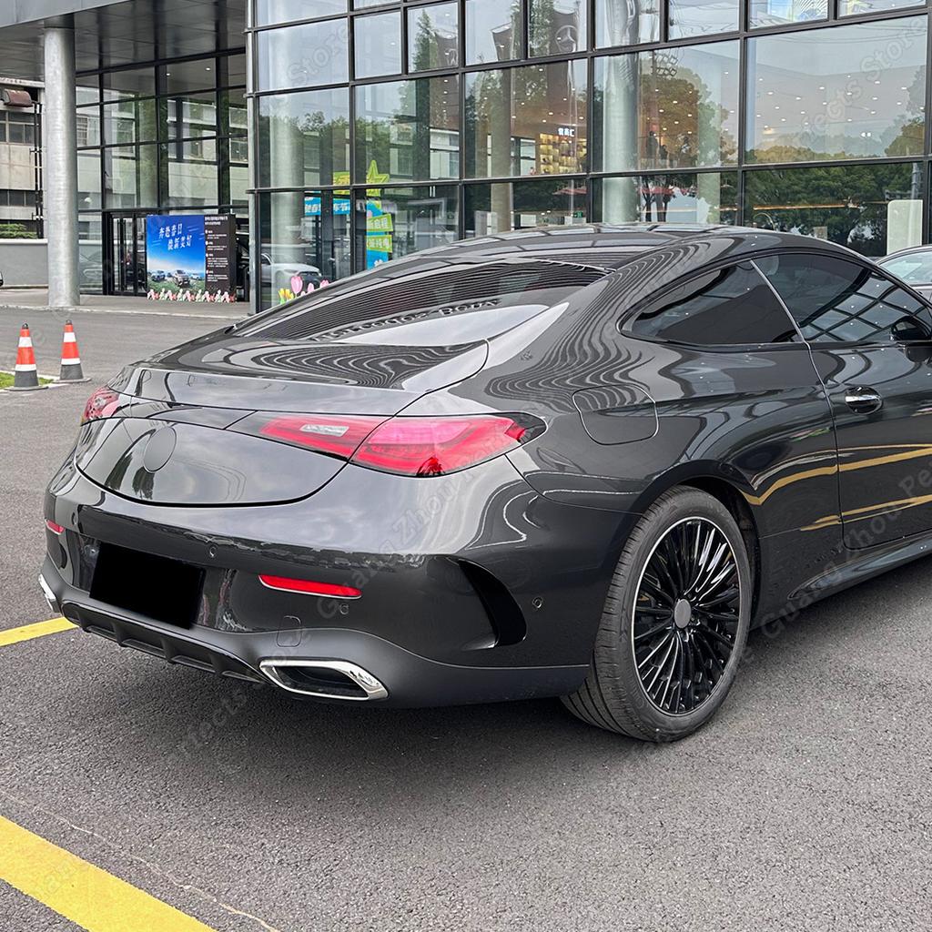Rear Side Wind Blade Spoiler Air Vent Car Body Exterior Kits Accessories Gloss Black For Mercedes Benz CLE Coupe C236 2024+ AMG