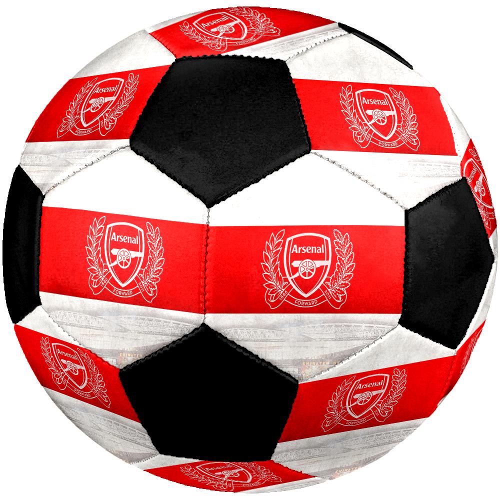 SIZE 5 Arsenal Football Club Soccer Ball Colorful All Ages Machine Stitched PVC Competition Ready Durable High-Bounce