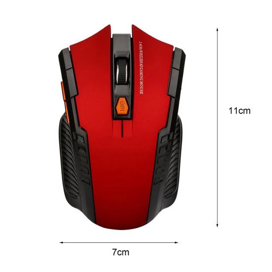 2.4G Wireless 6 Auto Sleep Optical Keys 1600DPI Gaming Mouse Mice for PC