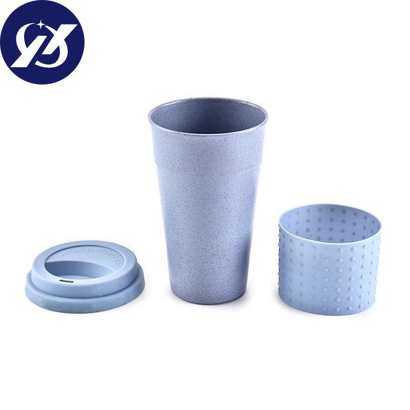 Кружка из пшеничной соломы, креативная посуда для напитков, многоразовые чашки из бамбукового волокна, эко-кофейные чашки, экологически чистые дорожные кружки