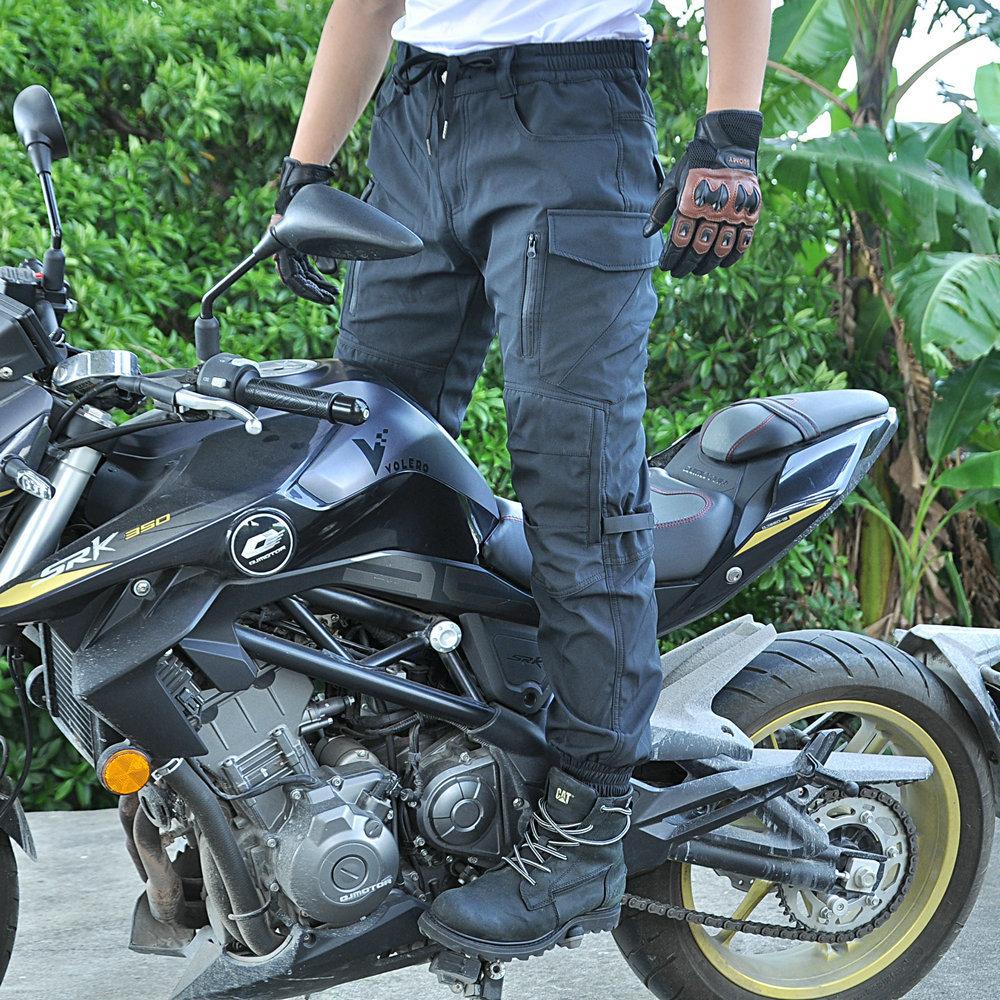 New product Motorcycle winter riding pants, waterproof, piled, thickened, windproof, high-waisted leggings, locomotive anti-drop pants for men