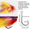 #4/0 Big Game Streamer Fly Приманка для ловли хищника в соленой и пресной воде 3D Fish Eyes Для форели, щуки, окуня, морских приманок