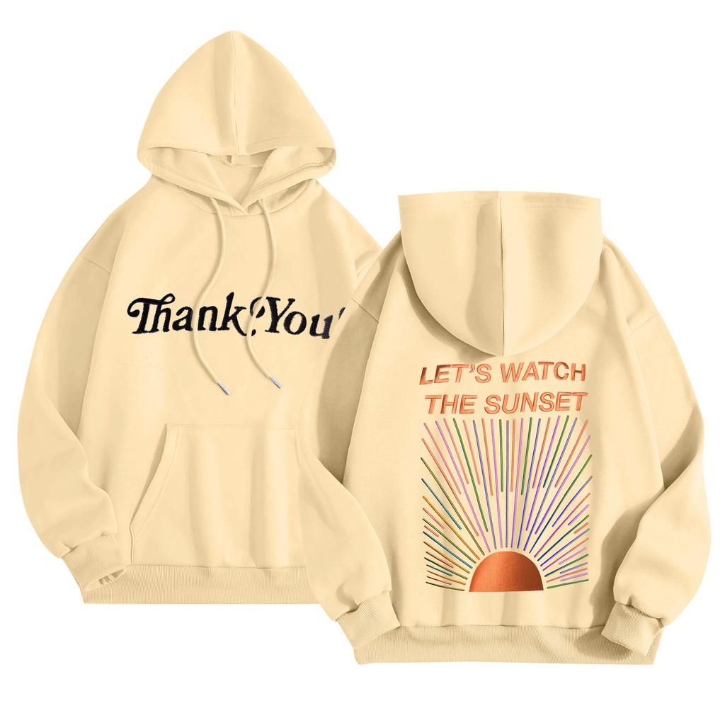 Женская повседневная удобная плюшевая кофта с длинным рукавом и свободным воротом с принтом