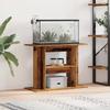 Living Room Decorative Fish Tank Stand, Aquarium Stand with Storage Divider for Miscellaneous Items and Fish Food, 80 X 35 X 60 Cm
