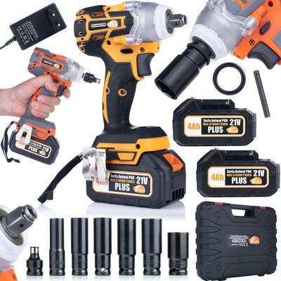 Аккумуляторный ударный гайковерт Orange Doberman 21V OD21V – Крутящий момент 350 Нм | 2x Аккумулятор 4 Ач Max Lithium Power | Эргономичный дизайн