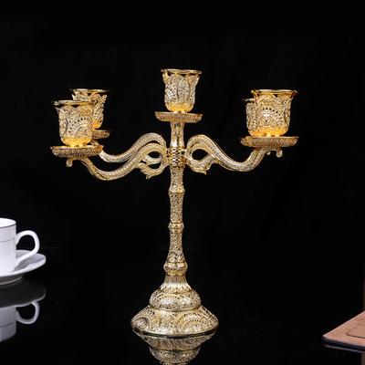Металлический подсвечник для свадебного стола, подставка для свечей на 1/3/5 ламп, подсвечник для праздничной вечеринки, домашнего декора