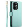 Flip Case for Oppo Reno 13F 5G, Wallet Zipper Pocket, Mint