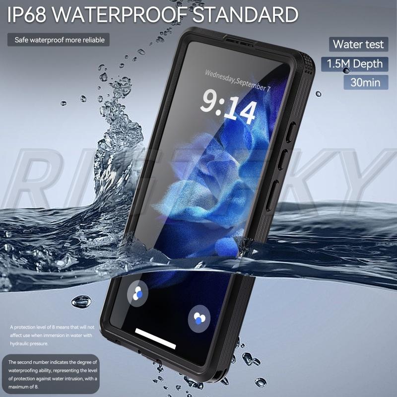 Shellbox For Galaxy S25 S24 S23 Ultra Plus Waterproof Shockproof IP68 Underwater Built Screen Protector Anti-Scratch 360 Cover 5