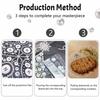 Japanese Tonkatsu Curry Rice Pearl and Diamond Painting Art Kit DIY Gemstone Beading Craft Kit Home Wall Decoration
