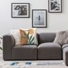 Green Minimalist Eucalyptus Branch Square Pillowcase Polyester Linen Velvet Creative Decor Throw Pillow Case Sofa Seater 18"