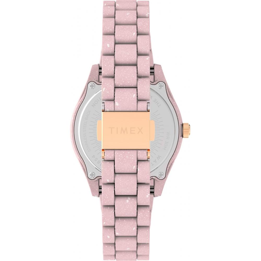 TIMEX Watch Timex Waterbury Ocean Pink Dial Recycled Plastic Mineral Glass Quartz 37MM America Watch TW2V33100