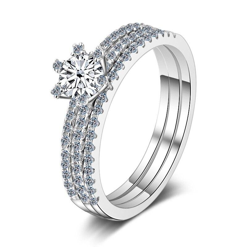 Bague Ringen Кольцо Eternity D Цвет Муассанит Стерлинговое Серебро с Платиновым Покрытием Обручальное Кольцо Муассанит Обручальное Кольцо