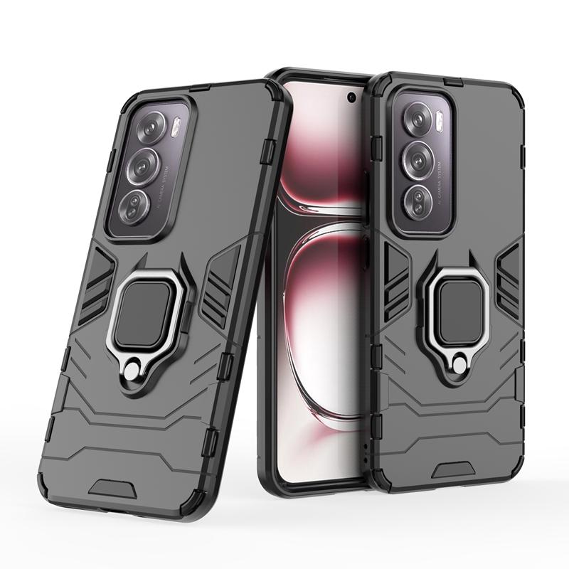 Для OPPO Reno 12 5G чехол противоударный бронированный металлический чехол-кольцо для OPPO Reno12 Reno 12 магнитный автомобильный держатель чехол для телефона