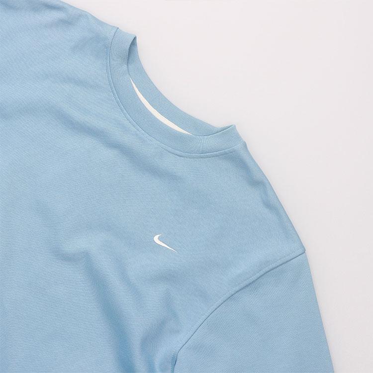Nike Толстовка мужская с круглым вырезом и сплошным логотипом, дышащая, спортивная, небесно-голубая CK6359-494