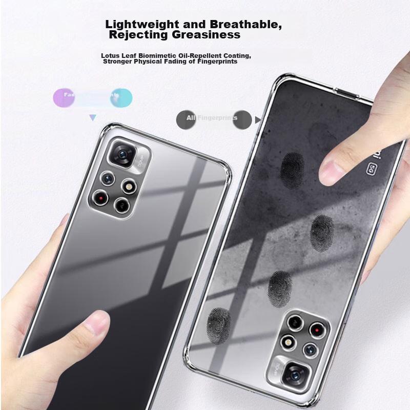 Xiaomi Redmi Note11Pro/11pro+ Phone Case, Redmi Phone Cover, Simple Skin-Friendly Transparent Soft Case/Full Lens Protection Outer Shockproof Case