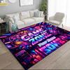 1PC Custom Name "Neon Game Zone Adventure" Theme Floor Mat Ideal for Living Room, Game Rooms, Office, Bedroom,Floor Mat Playful Design