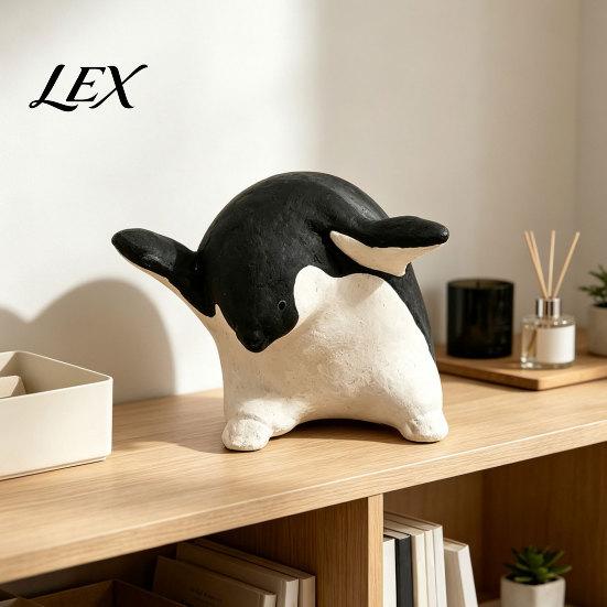 Housewarming Present Ideas Cute Penguin Figurine, Nordic Style Small Animal Statue, Whimsical Healing Room Decor Desk Shelf Tabletop Ornament,
