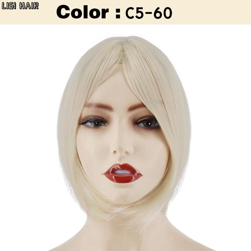 XINRAN Синтетический парик Короткие средние прямые волнистые черные парики для женщин Женский повседневный парик для вечеринок