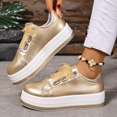 Модные женские платформенные вулканизированные кроссовки 2025 Новые женские повседневные удобные кроссовки Высококачественная женская модная весенняя обувь