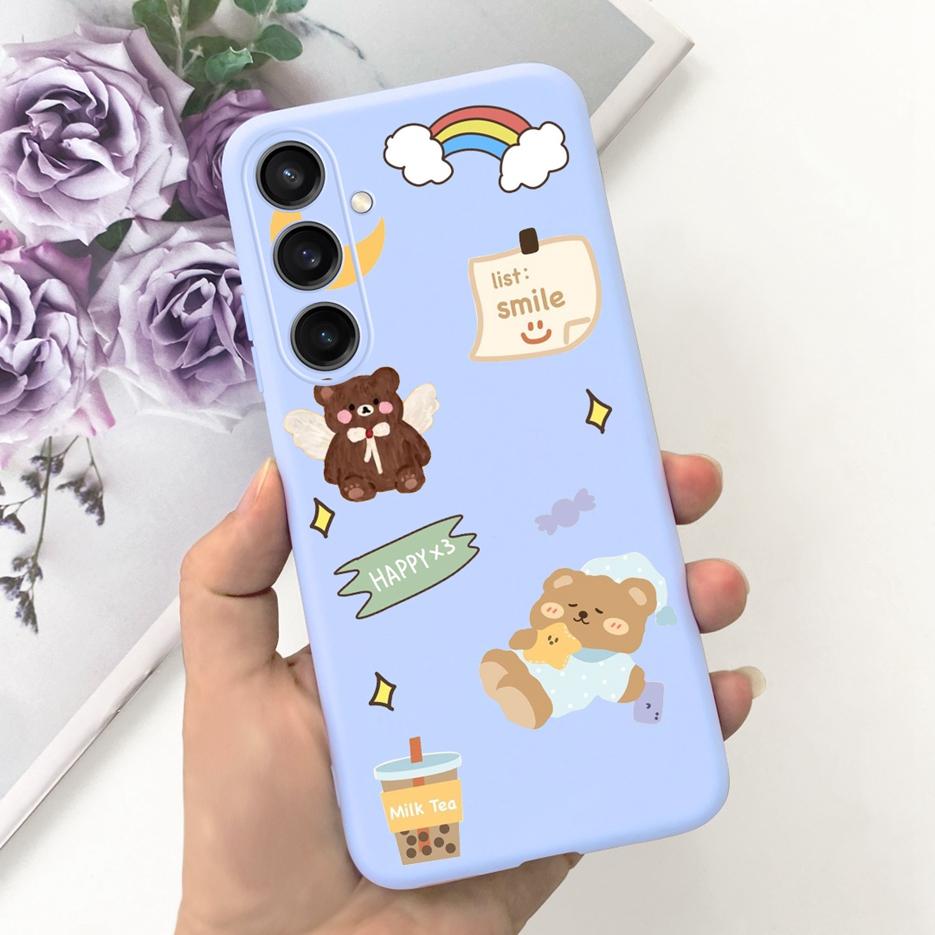 Чехол для Samsung Galaxy A55 A15 A25 A35 5G Стильный чехол с рисунком конфет Мягкий ТПУ чехол для телефона Для Samsung A15 Galaxy A25 2023 Корпус