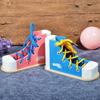 Lacing Shoes Wooden Shoelace Toys Tie Shoes Wearing Shoes with Shoelaces Toy  Early Learning