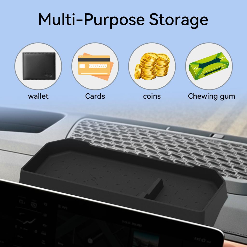 Smabee for Kia Telluride 2027+ (2nd Gen) Car Dashboard Storage Tray Display Screen Rear Box Silicone Organizer Accessories
