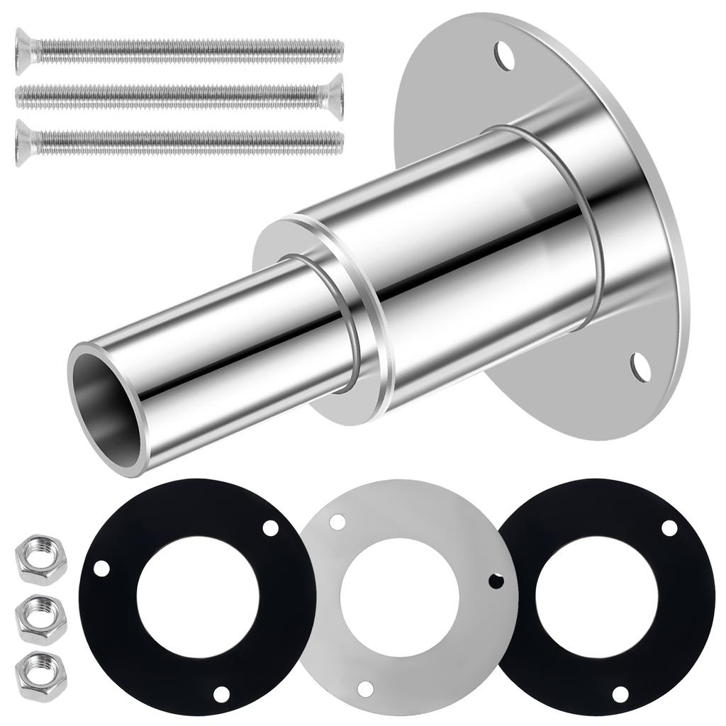 24 мм сквозная выхлопная труба из нержавеющей стали для корпуса выхлопные фитинги прямая/изогнутая труба трубное гнездо фурнитура для дизельных обогревателей