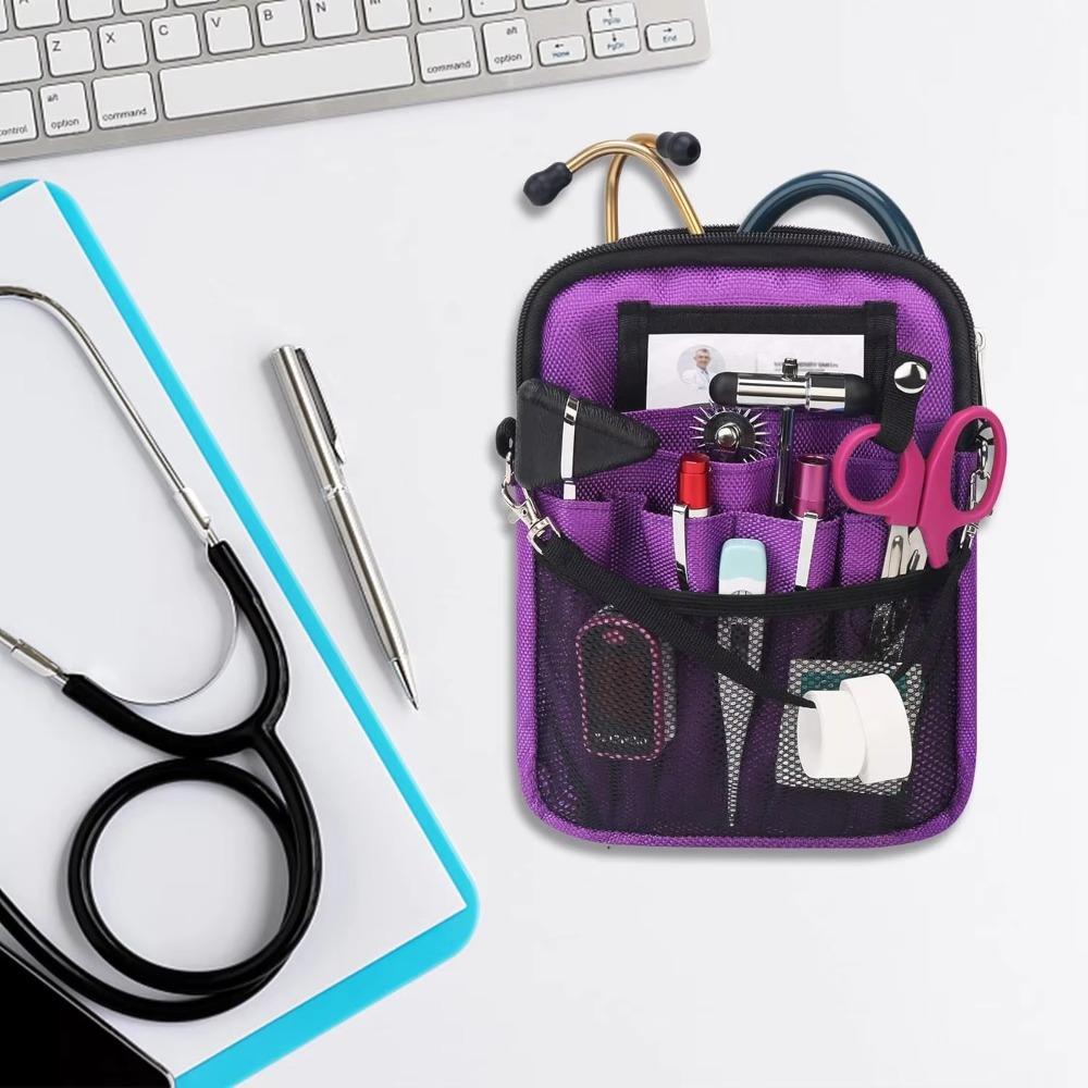 Multi Pocket Nurse Crossbody Bag Adjustable Strap Nurse Waist Pouch Nurse Hip Bag Nursing Home