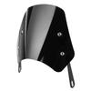Black Windshield Fairing With Mounting Bracket Universal Wind Deflector  Headlight Cover