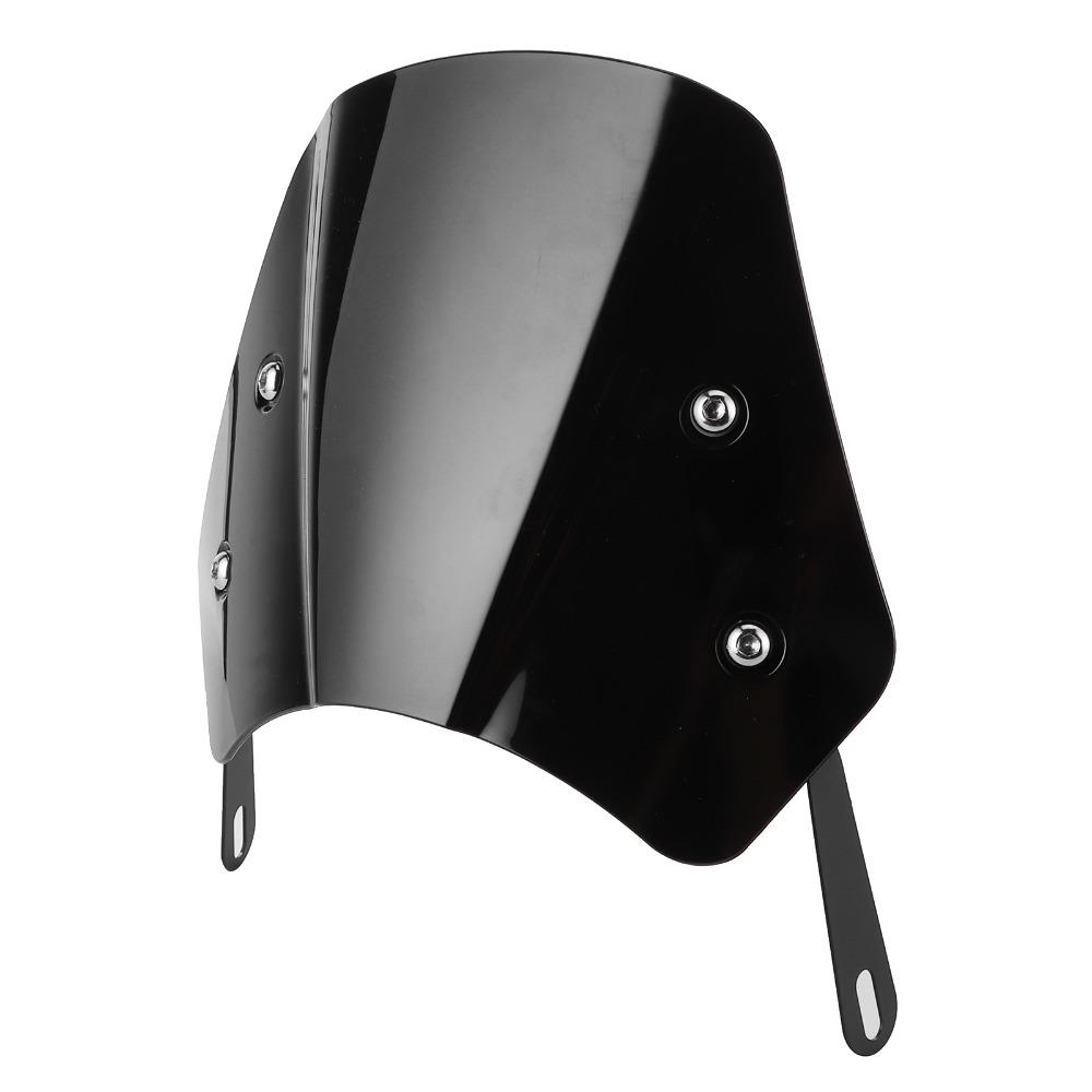 Black Motorcycle Wind Deflector 5-7 Inch Fitment Universal Wind Deflector For Niu Electric Scooter