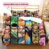 One Piece Pattern Bedding Quilt Set  Home Decoration  Gift (1 * duvet cover + 2 * pillowcase  without core).xwn
