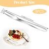 8 Pcs Mini Forks Appetizer Forks Small Fruit Fork for Appetizers Pastry Dessert Metal Forks Gift Set Mini Cocktail Stainless Steel Oyster Olive