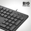 Perixx Backlit USB Large Print Key English Official Warranty PERIBOARD-317 Keyboard, Wired, Backlit, Connection, Easy-to-read Tops, Layout, (Square