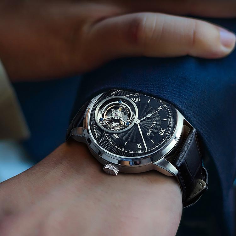 AILANG Механические часы Мужские часы Деловые часы Водонепроницаемые