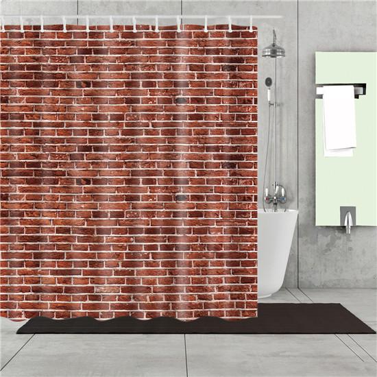 Шторы для душа в скандинавском стиле, геометрические полосы, волны, тканевые, водонепроницаемые, полиэстер, занавеска для ванной комнаты с крючками