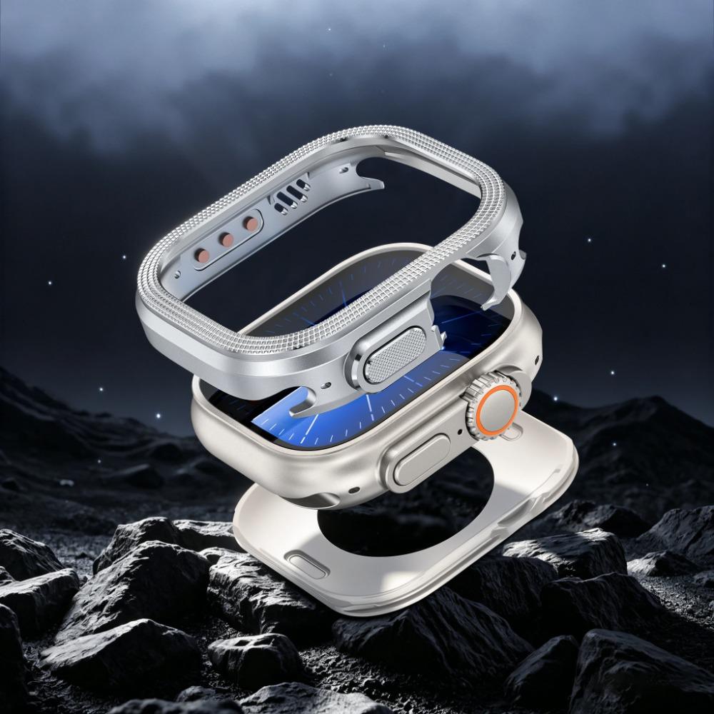 Роскошный сплавной корпус для Apple Watch Ultra 3 49 мм Чехол для Iwatch ULTRA 3 2 1 49 ММ Оболочка Жесткий Металлический Бампер Защитные Аксессуары