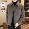 ROMON Men's Premium Wool Blend Short Coat