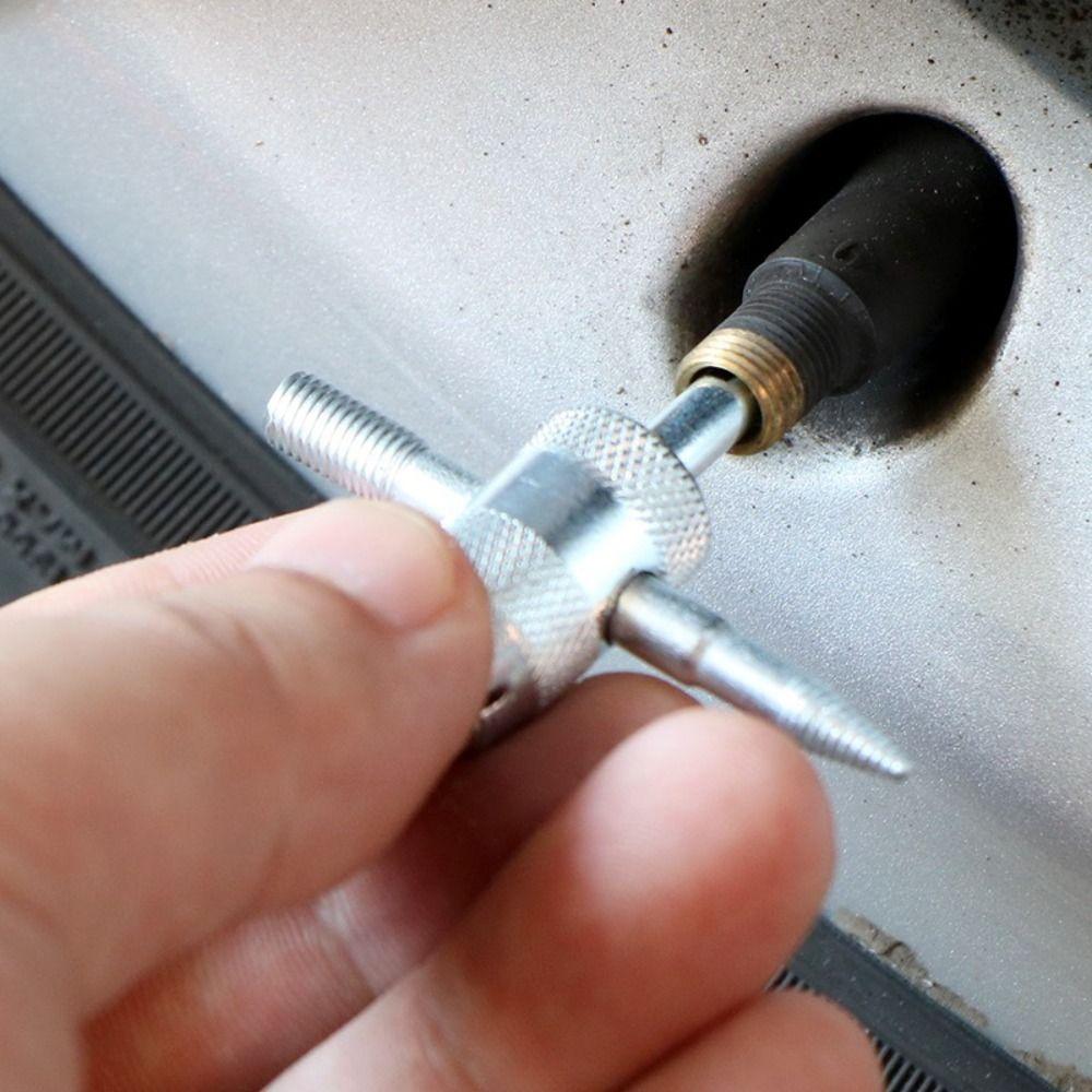 Инструмент для установки Золотниковый ключ Отвертка для шин Съемник золотника ниппеля Инструмент для снятия золотника