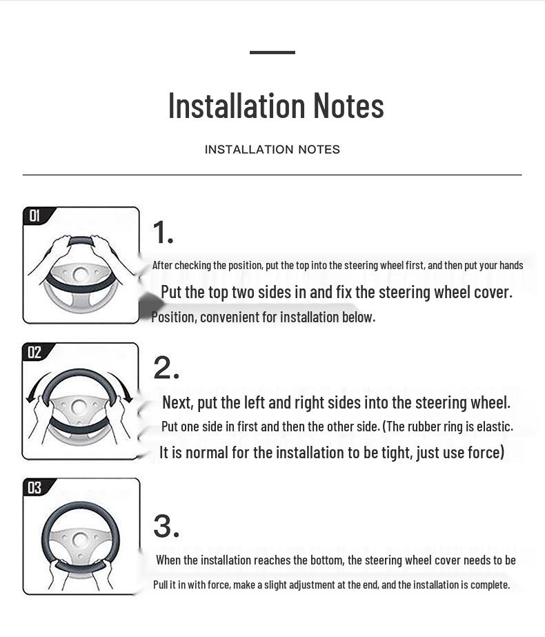 Genuine Leather Steering Wheel Cover for Wuling Hongguang/Rongguang/Starlight Journey/Capgemini