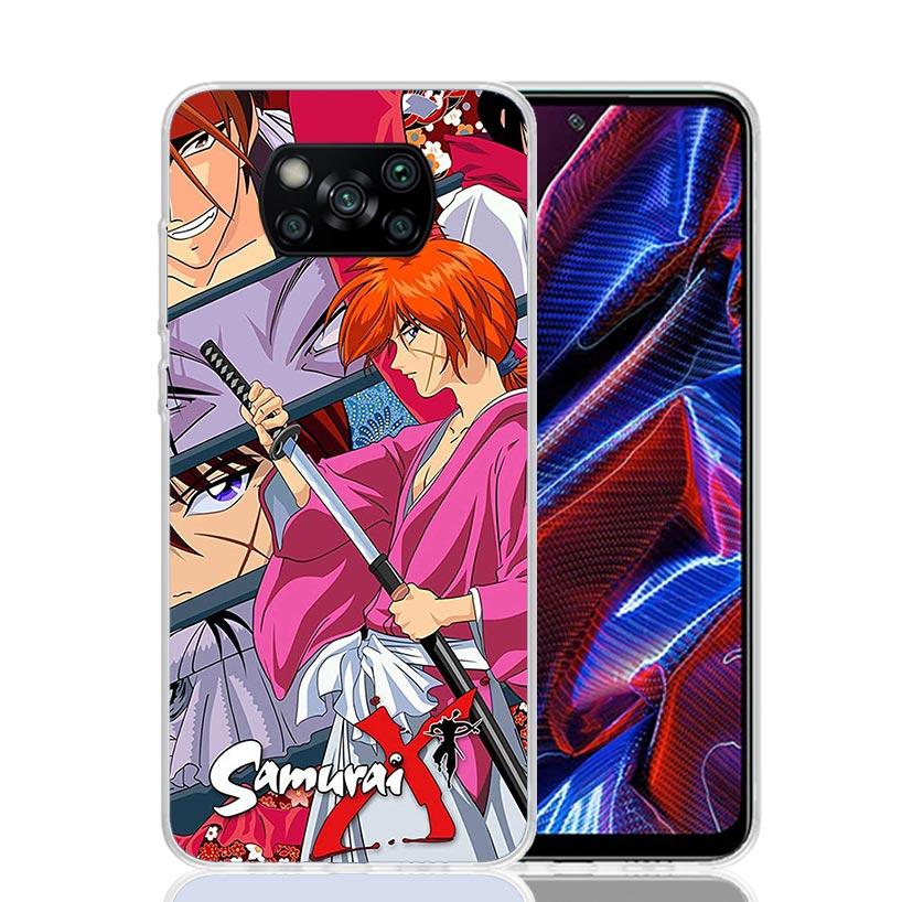 Rurouni Kenshin Anime Phone Case For Xiaomi Poco F7 Ultra X7 X6 Pro X5 Redmi 15 15C 13 13C 12 12C 10 10A 10C 9 9A 9C 9T Shell Po