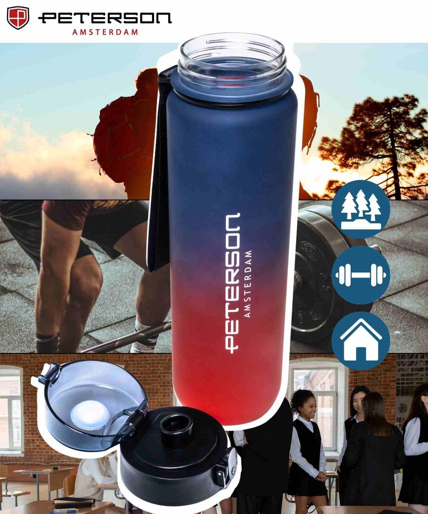 Bidon 750ml PTN HY-001-750-9522 Purple-Red
