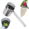 Metal Fruit Picker Light-weight Fruit Picking Tool with Bag or Cup Fruit Collection Tool for Harvesting Jujube Blueberries Longans
