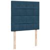 Ottoman Bed with Mattress Dark Blue 80x200 cm Velvet