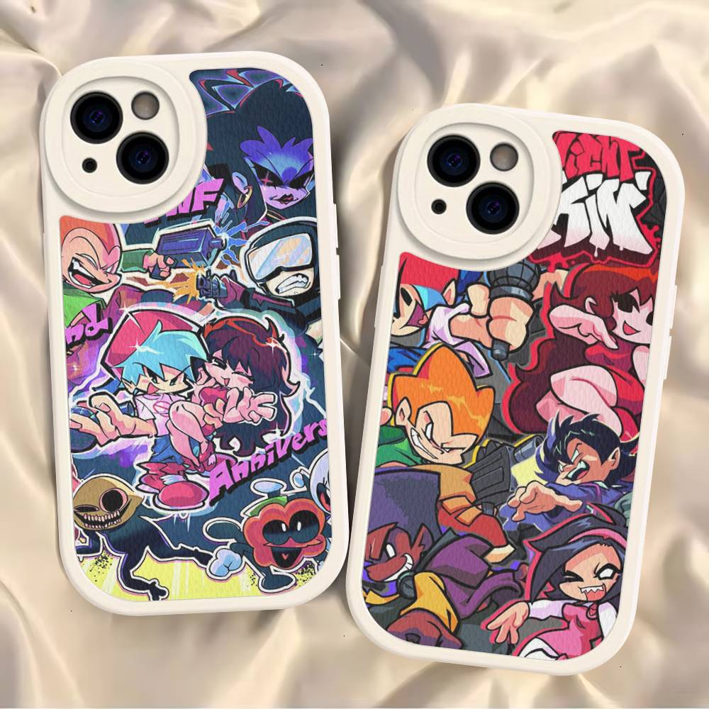 Чехол для телефона с игрой Friday Night Funkin Для IPhone 16 15 14 13 12 11 Pro Max Plus Мягкая кожаная крышка