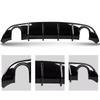 Rear Bumper Lip Diffuser Spoiler Lower Splitter For 2015-2024 Dodge Charger SRT/Scat Pack/Daytona/GT/RT Carbon Look Glossy Black