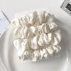 3/4/5 шт. Эластичные резинки Элегантные однотонные атласные плиссированные резинки для волос Женские прочные резинки для хвоста Аксессуары
