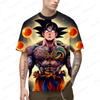 Summer Hot Men Japan Anime Goku All Over 3D Print Cosplay Children Street T-Shirts Unisex Oversized Top 2024 Short Sleeve