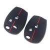 1Pcs Silicone Car Key Case Remote Car Key Cover Car Key Protector 2/3 Buttons Key Fob Cover Keys Accessories